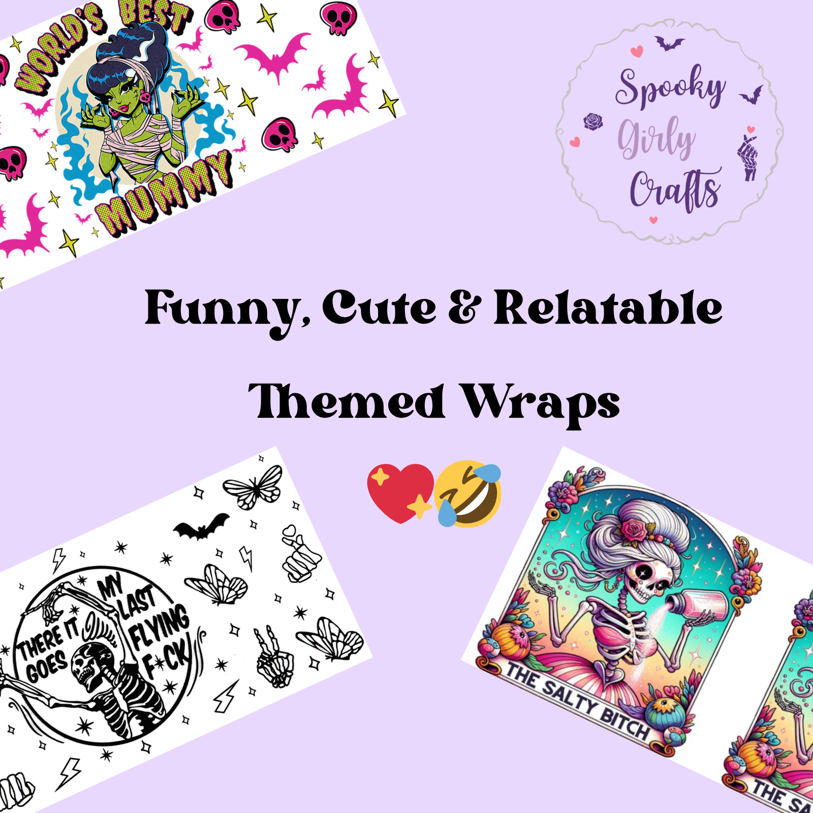 Funny, Cute, & Relatable UV DTF Wraps
