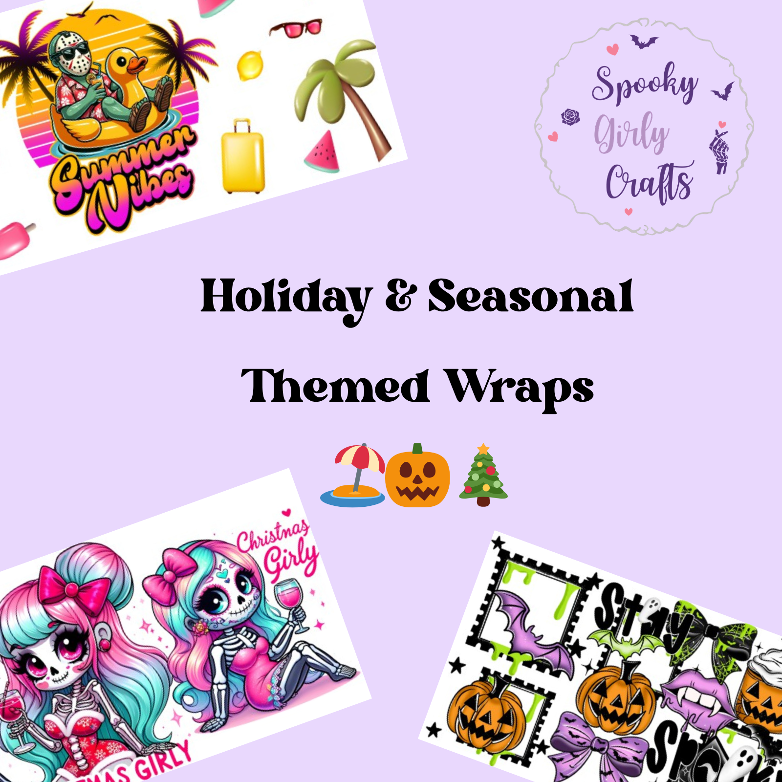 Holiday & Seasonal UV DTF Wraps
