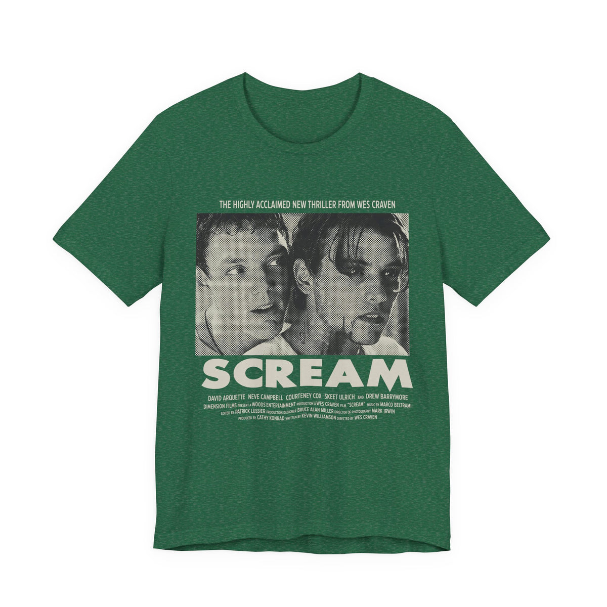 90's Horror Movie Poster Women's Fitted T-Shirt