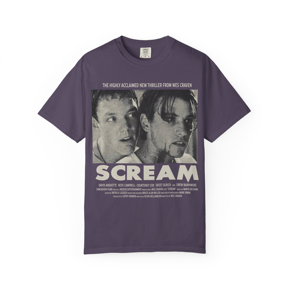 90's Horror Movie Poster Relaxed Fit Graphic T-Shirt (Unisex)