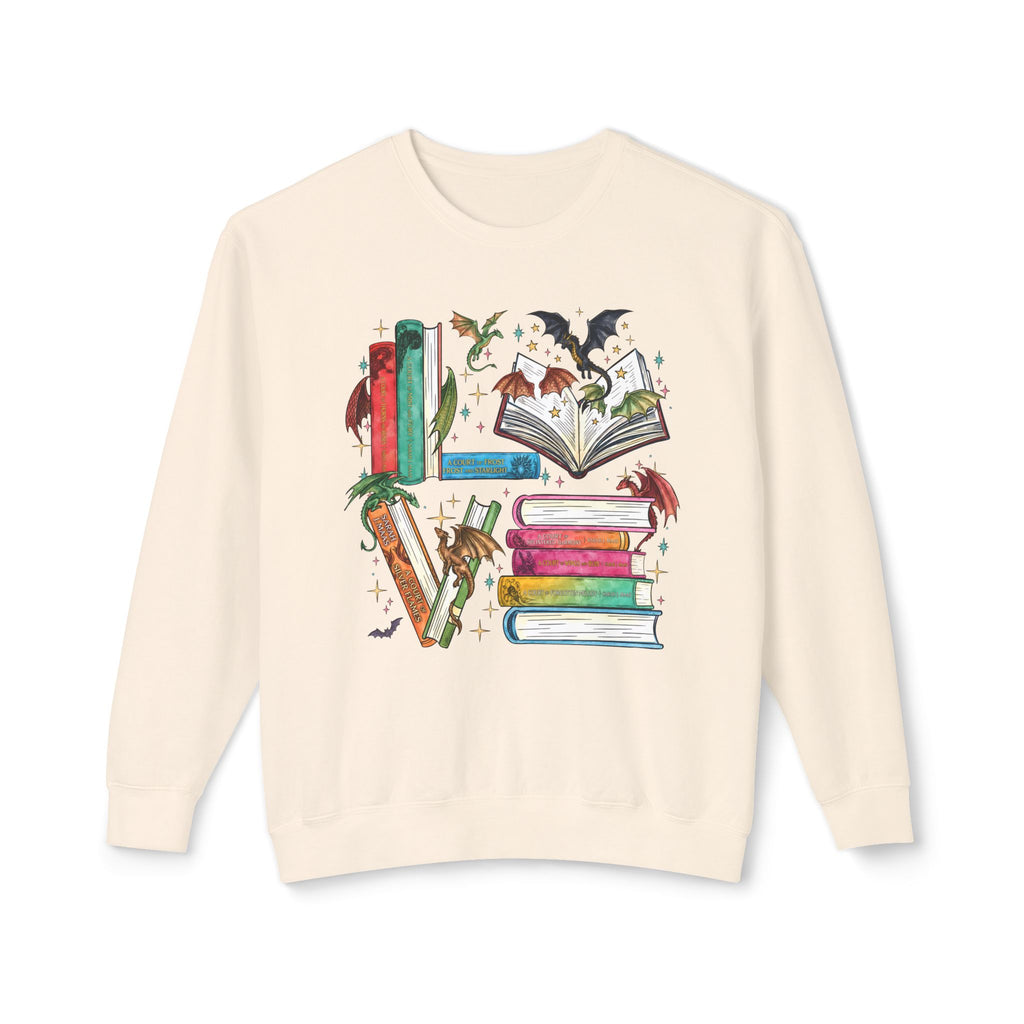 Bookish Lightweight Relaxed-Fit Sweatshirt (Unisex)