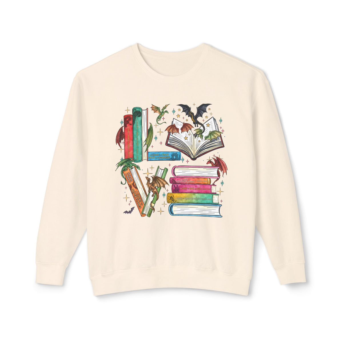 Bookish Lightweight Relaxed-Fit Sweatshirt (Unisex)