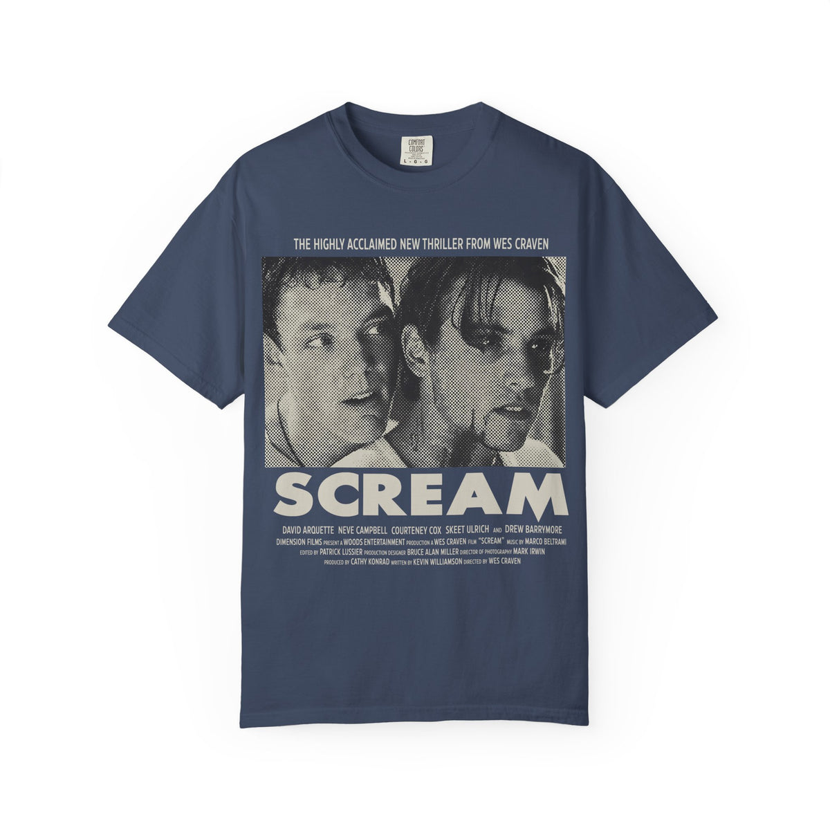 90's Horror Movie Poster Relaxed Fit Graphic T-Shirt (Unisex)