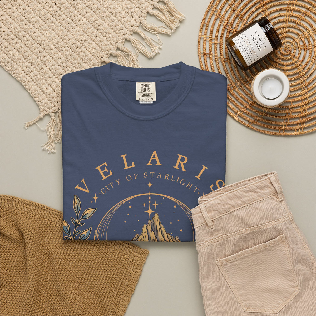 City of Starlight Relaxed Fit Graphic T-Shirt (Unisex)
