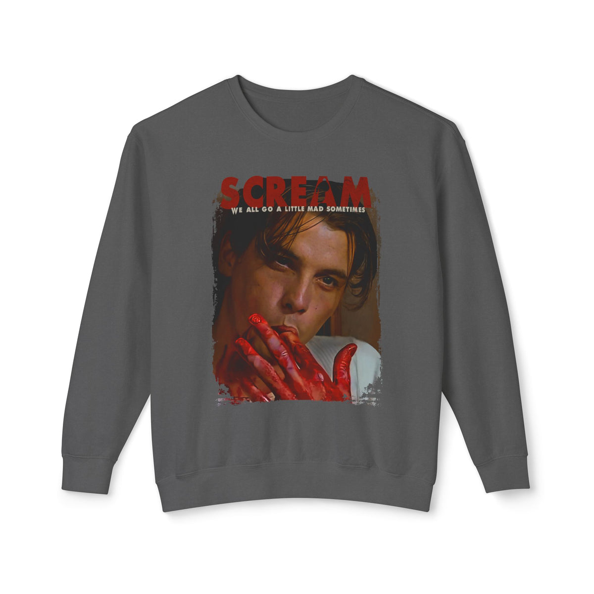 90's Horror Movie Villain Lightweight Relaxed-Fit Sweatshirt (Unisex)
