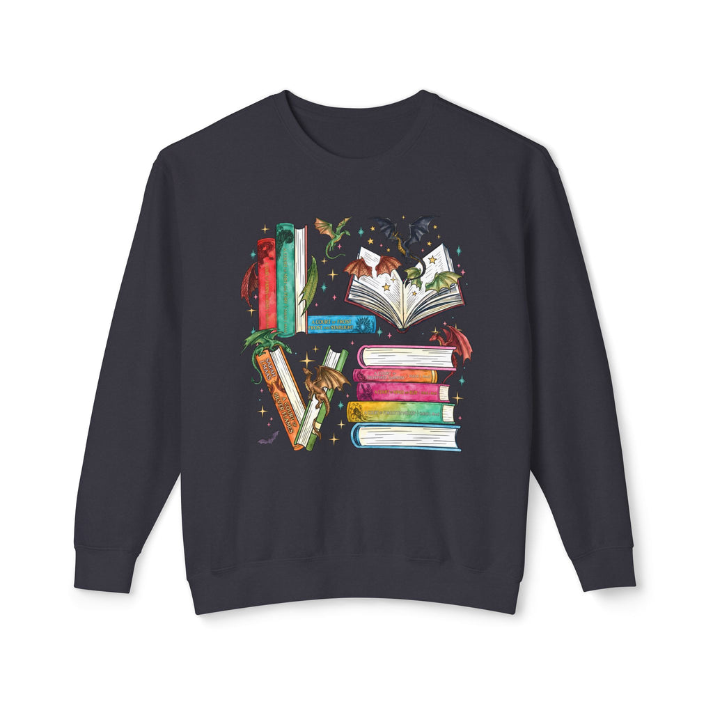 Bookish Lightweight Relaxed-Fit Sweatshirt (Unisex)