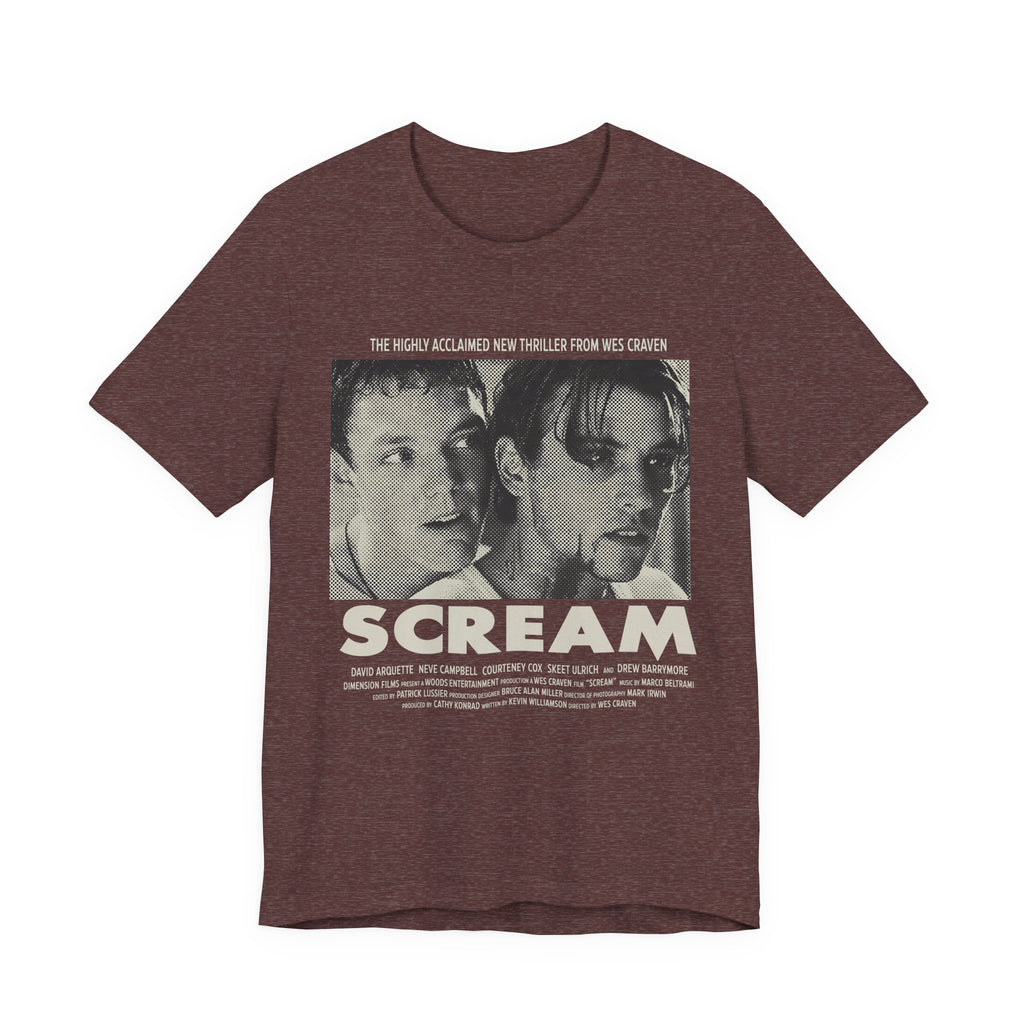 90's Horror Movie Poster Women's Fitted T-Shirt
