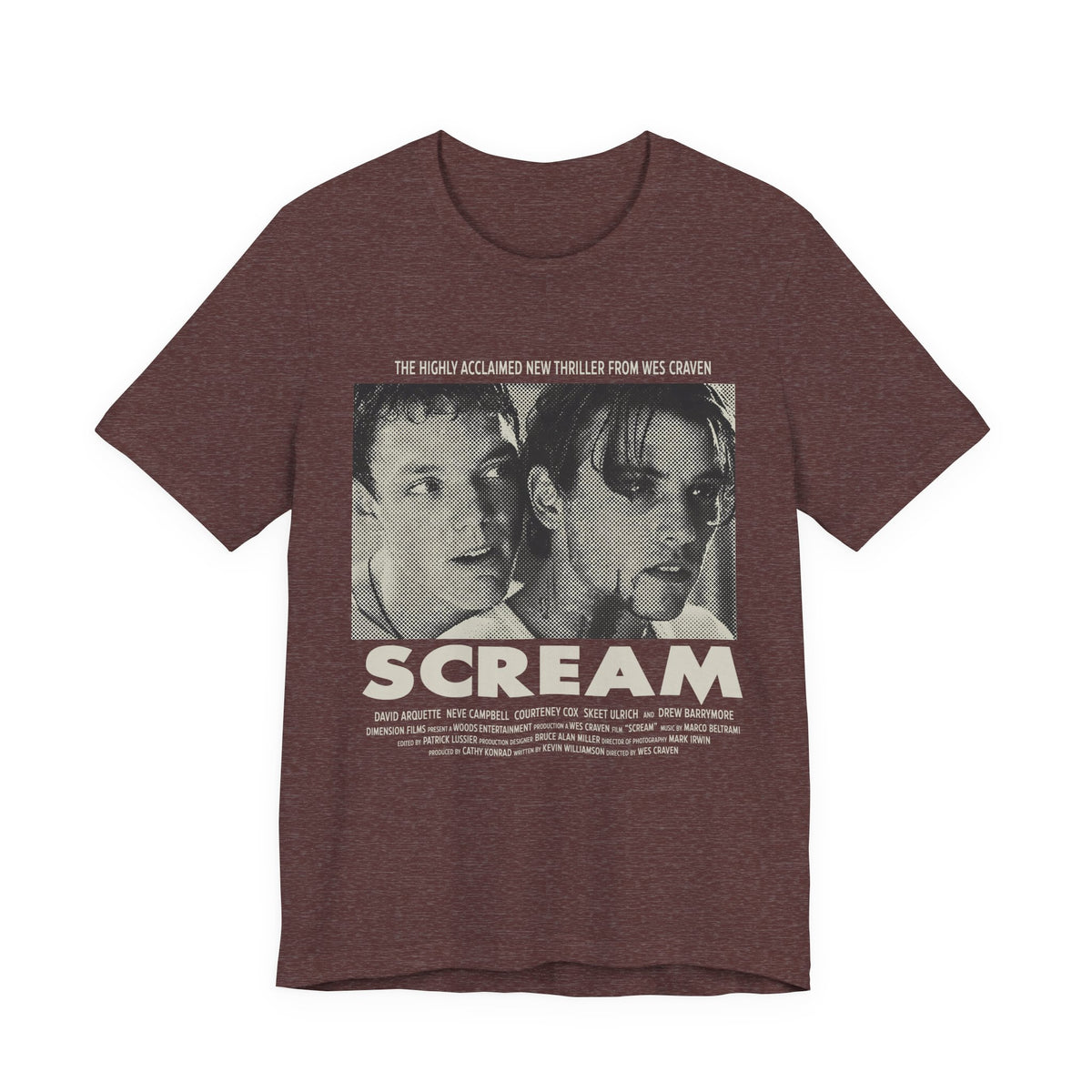 90's Horror Movie Poster Women's Fitted T-Shirt