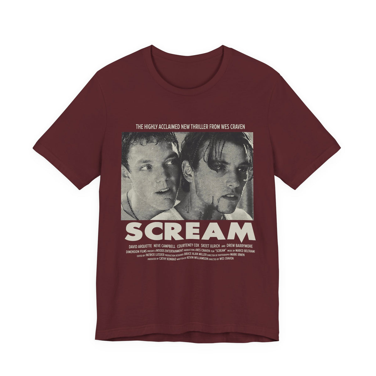 90's Horror Movie Poster Women's Fitted T-Shirt