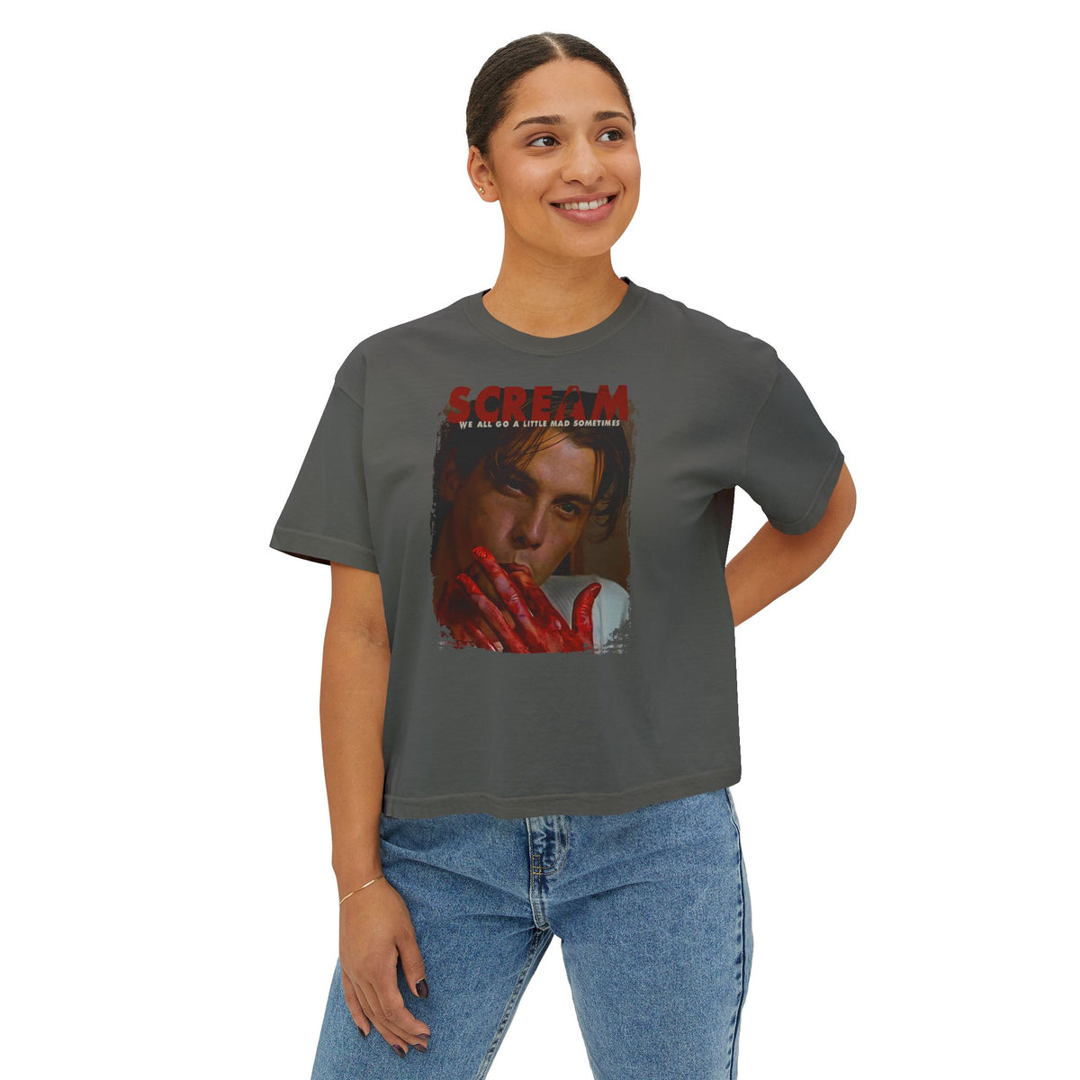 90's Horror Movie Villain Women's Boxy T-Shirt