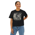 90's Horror Movie Poster Women's Boxy T-Shirt