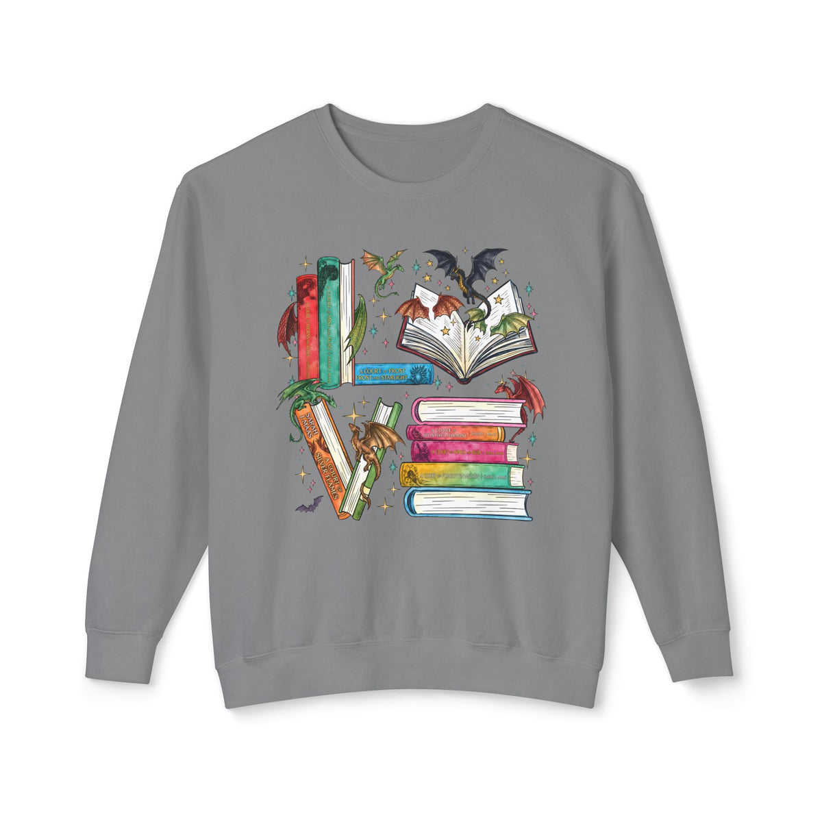 Bookish Lightweight Relaxed-Fit Sweatshirt (Unisex)