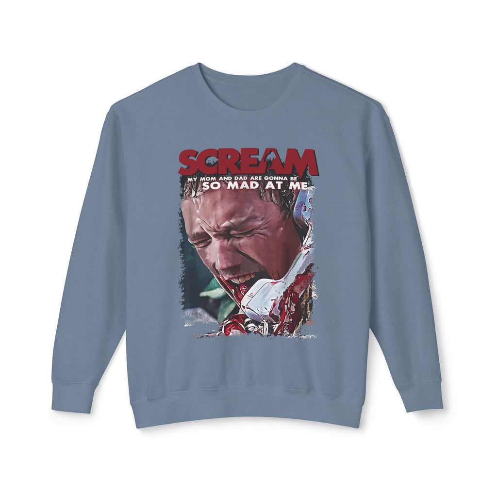 90's Horror Movie Villain Accomplice Lightweight Relaxed-Fit Sweatshirt (Unisex)
