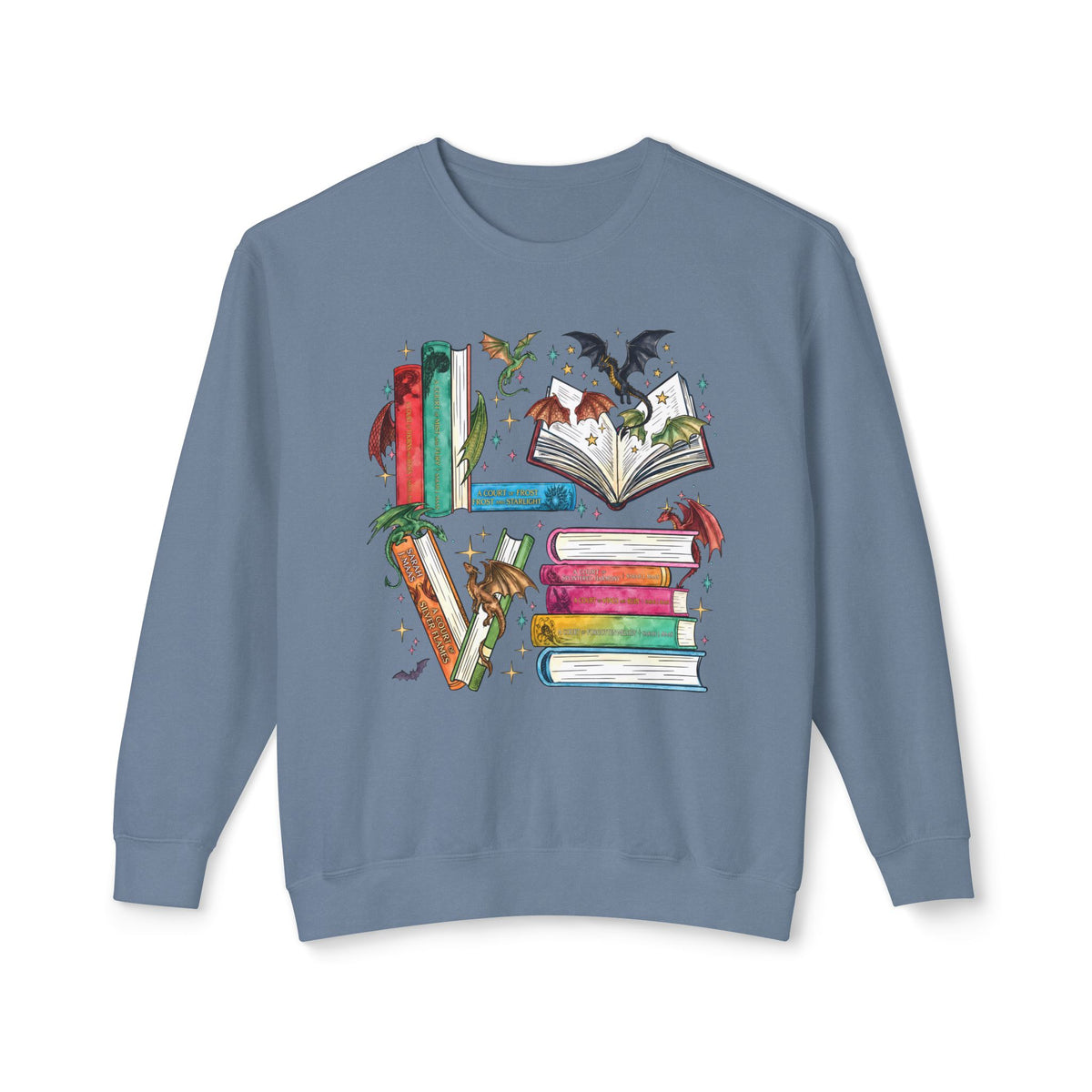 Bookish Lightweight Relaxed-Fit Sweatshirt (Unisex)