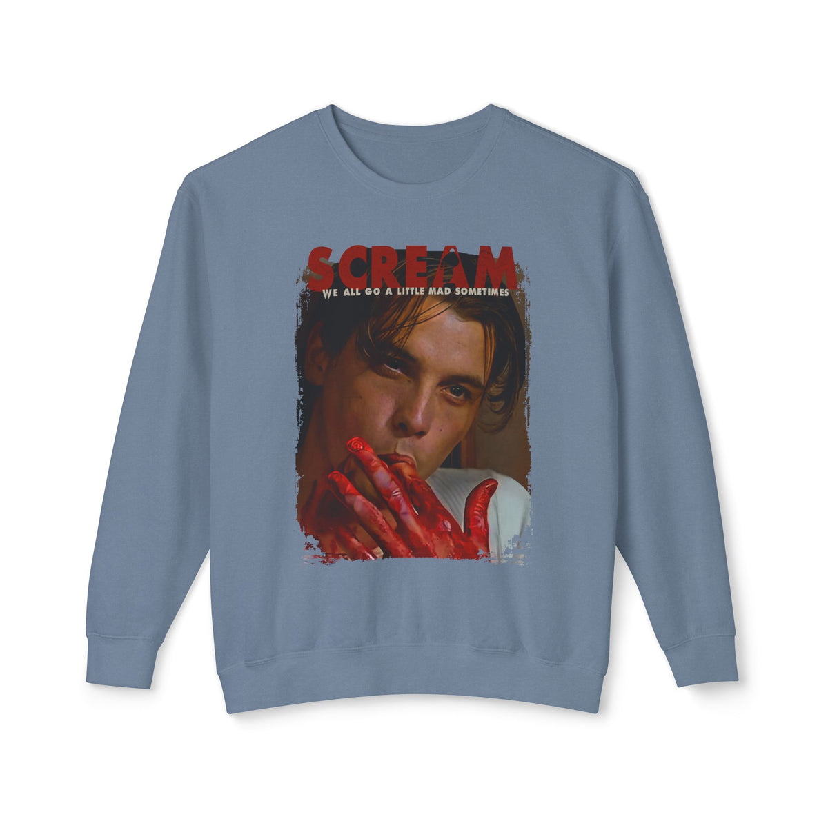 90's Horror Movie Villain Lightweight Relaxed-Fit Sweatshirt (Unisex)