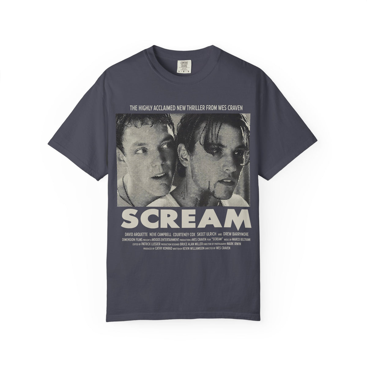 90's Horror Movie Poster Relaxed Fit Graphic T-Shirt (Unisex)