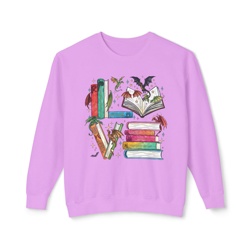 Bookish Lightweight Relaxed-Fit Sweatshirt (Unisex)
