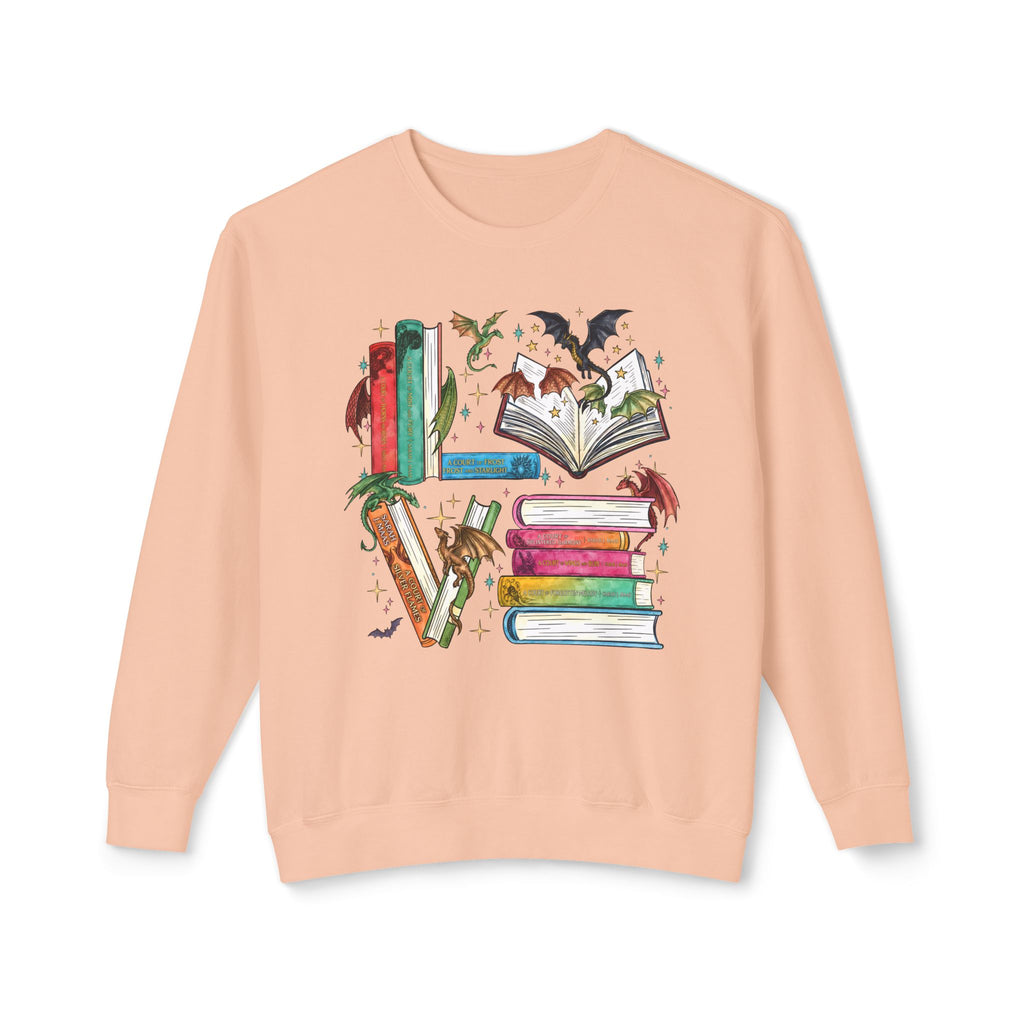 Bookish Lightweight Relaxed-Fit Sweatshirt (Unisex)