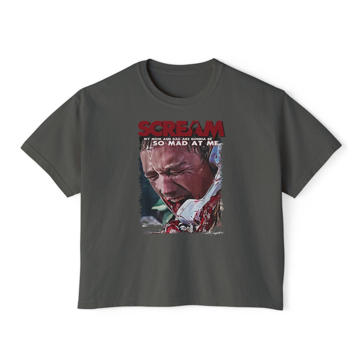 90's Horror Movie Villain Accomplice Women's Boxy T-Shirt