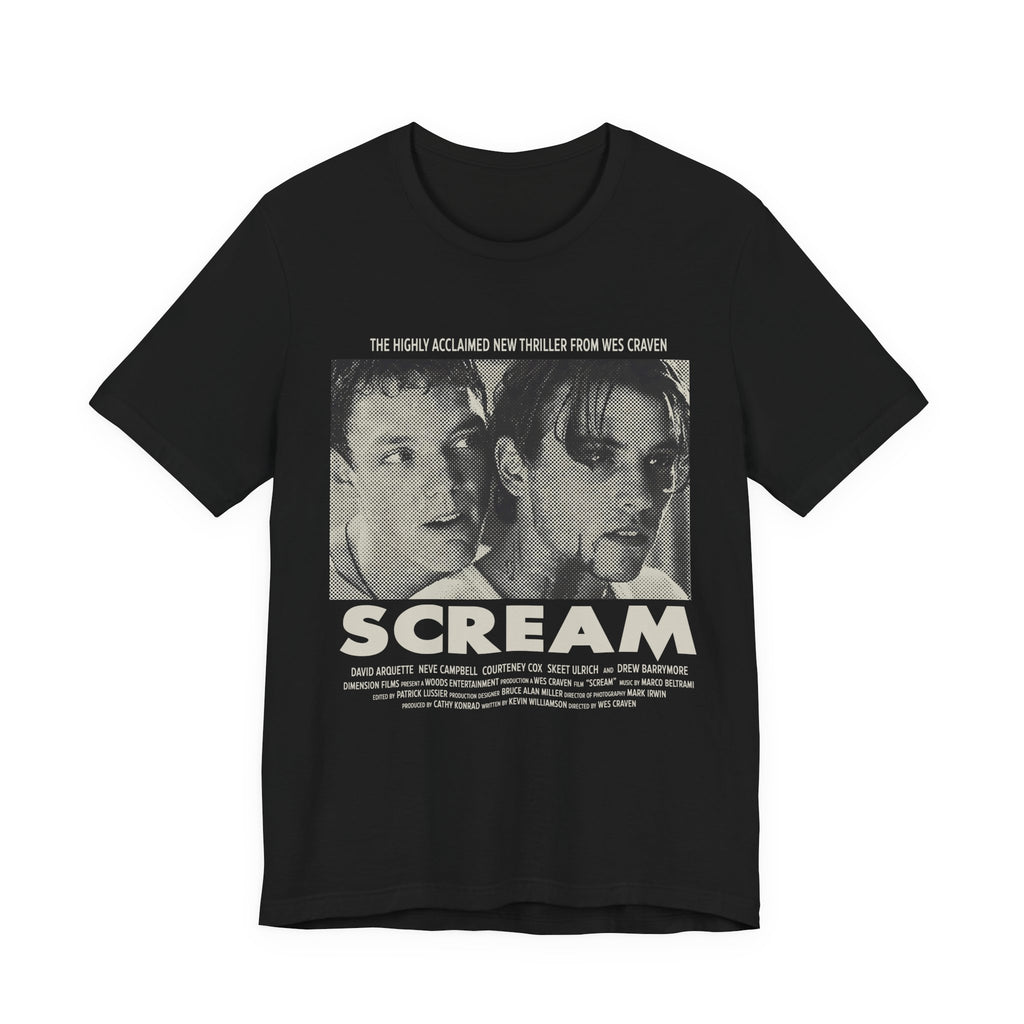 90's Horror Movie Poster Women's Fitted T-Shirt