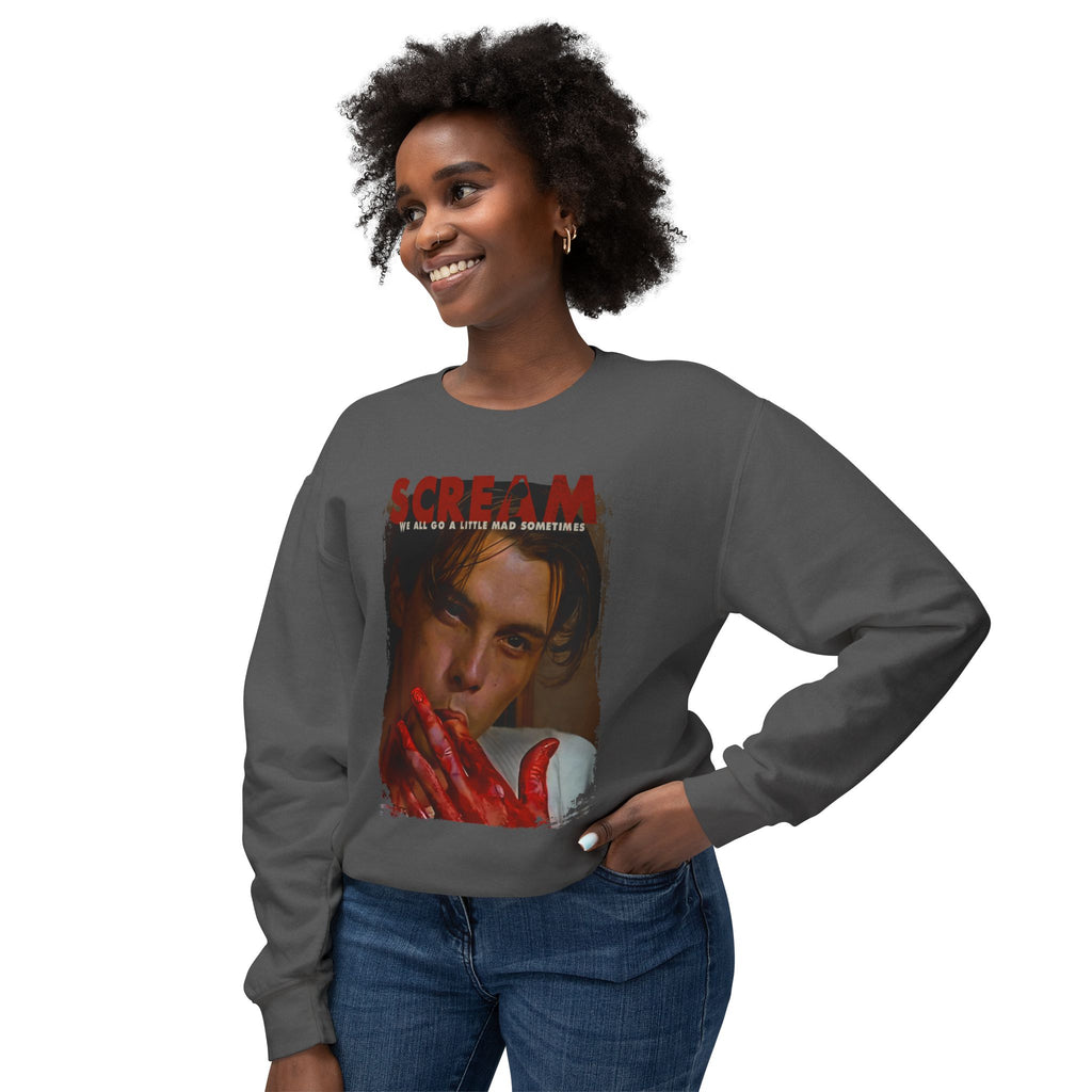 90's Horror Movie Villain Lightweight Relaxed-Fit Sweatshirt (Unisex)