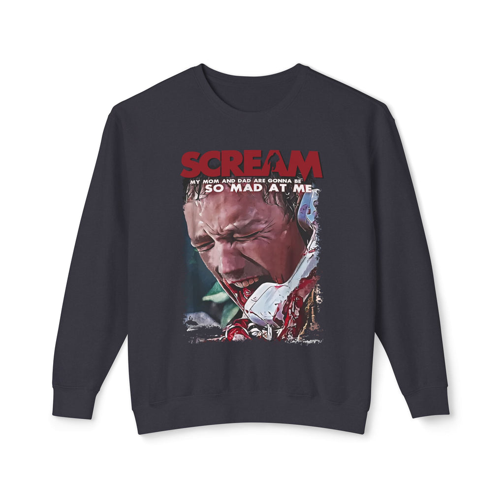 90's Horror Movie Villain Accomplice Lightweight Relaxed-Fit Sweatshirt (Unisex)