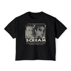90's Horror Movie Poster Women's Boxy T-Shirt