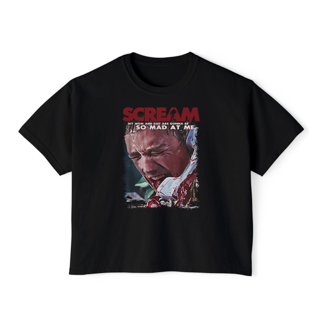 90's Horror Movie Villain Accomplice Women's Boxy T-Shirt