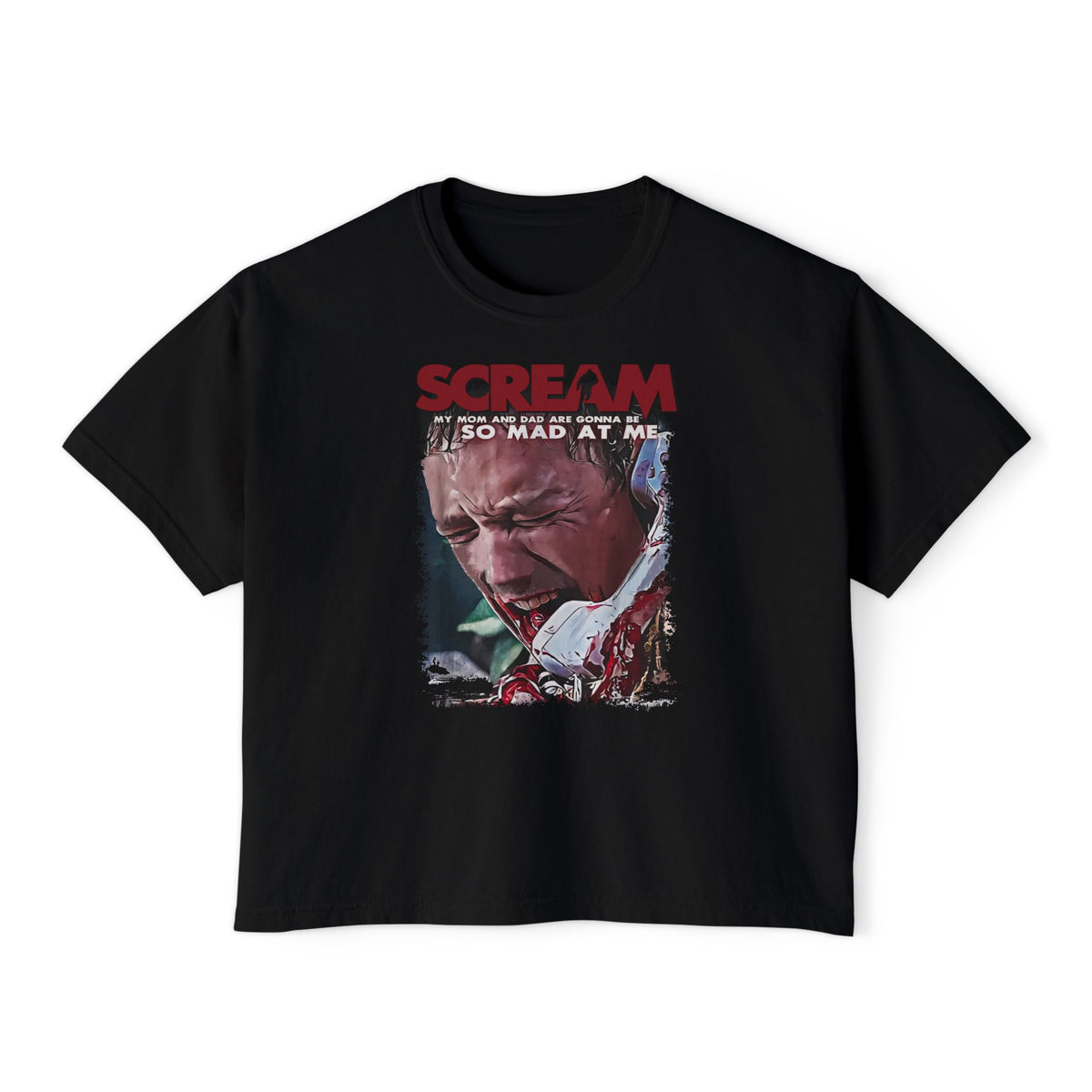 90's Horror Movie Villain Accomplice Women's Boxy T-Shirt