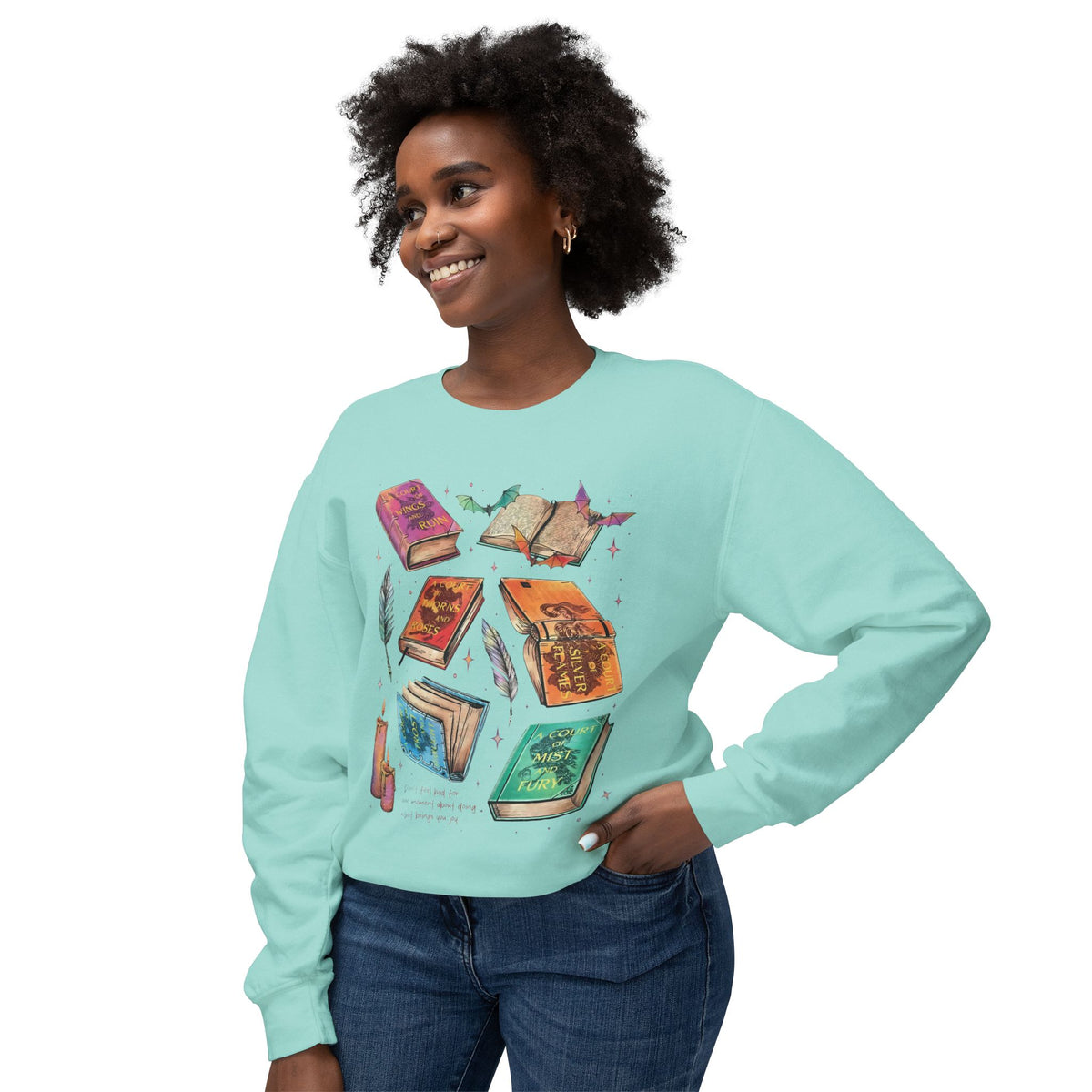 Fey Romantasy Lover Lightweight Relaxed-Fit Sweatshirt (Unisex)