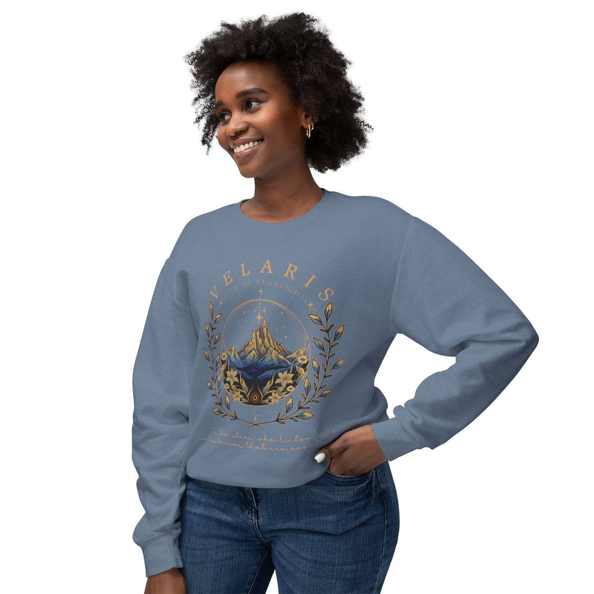 City of Starlight Lightweight Relaxed-Fit Sweatshirt (Unisex)