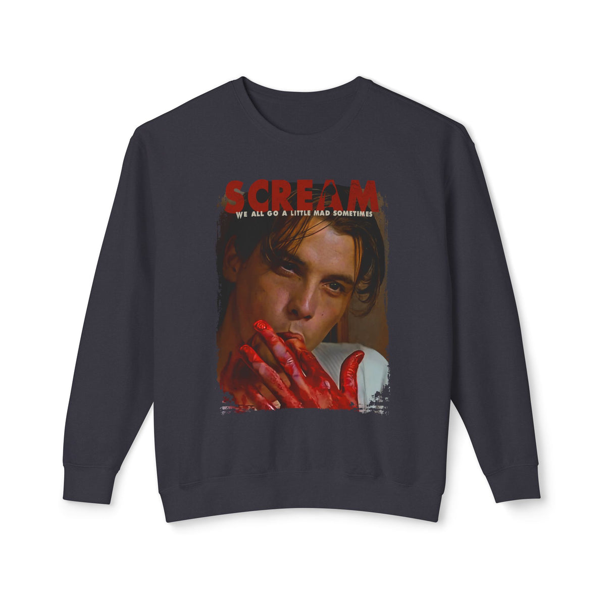 90's Horror Movie Villain Lightweight Relaxed-Fit Sweatshirt (Unisex)