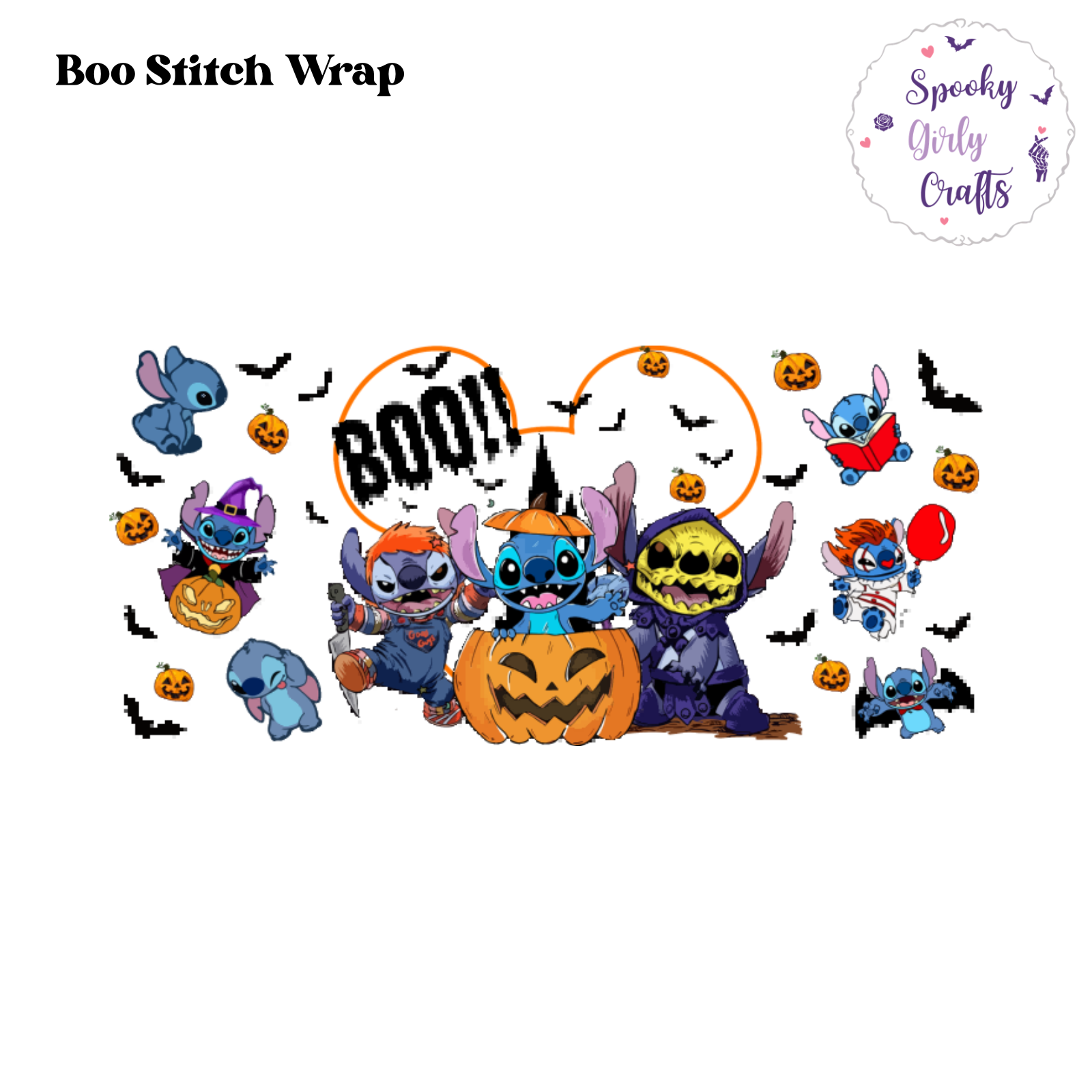 Boo Stitch Wrap