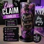 LIVE CLAIM ONLY TUMBLER – Exclusive Livestream Price!