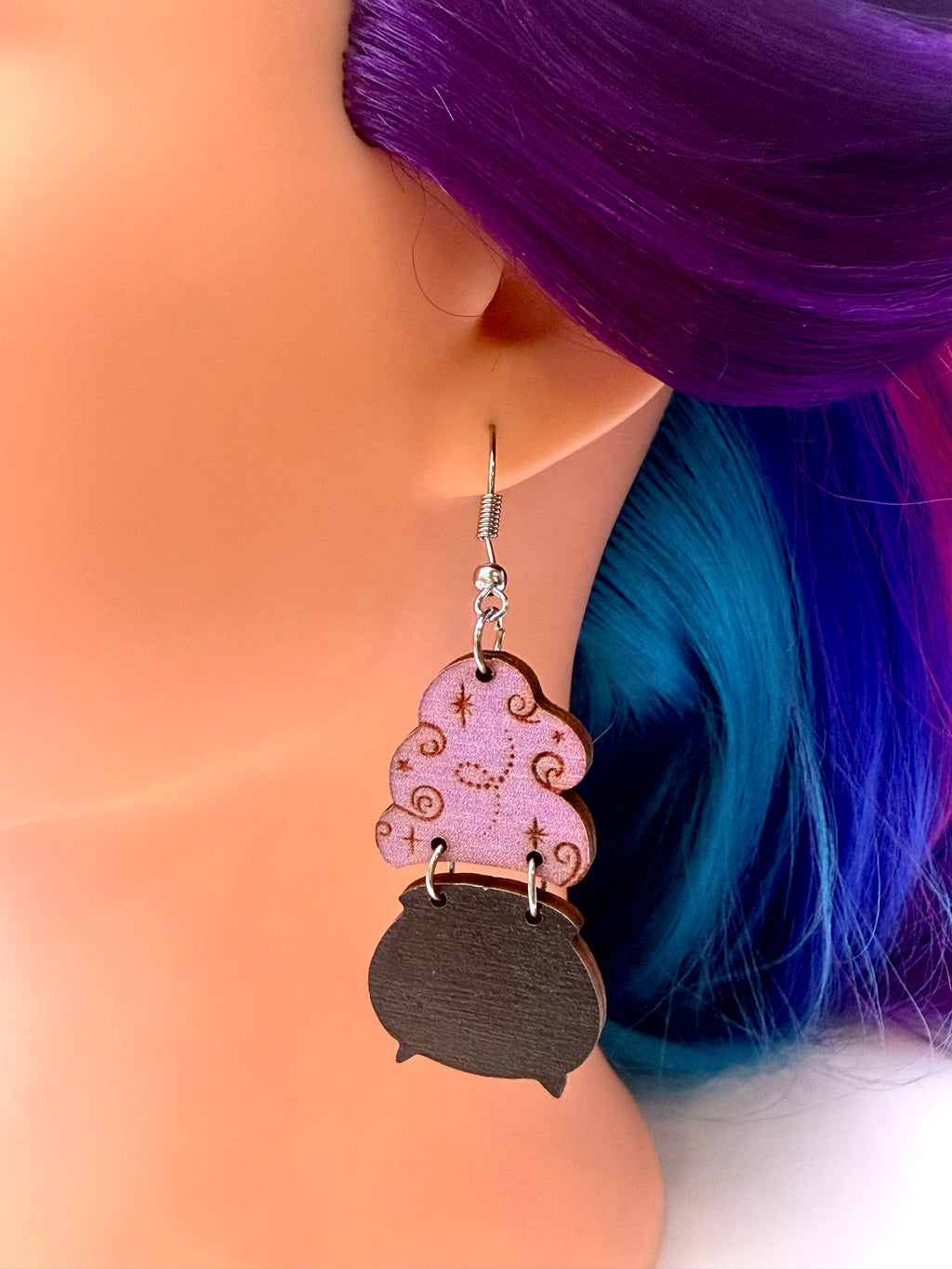 Witch Cauldron Drop Earrings