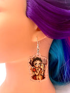 Farm Girl Horror Drop Acrylic Earrings