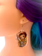 Pin-Up Killer Doll Acrylic Earrings