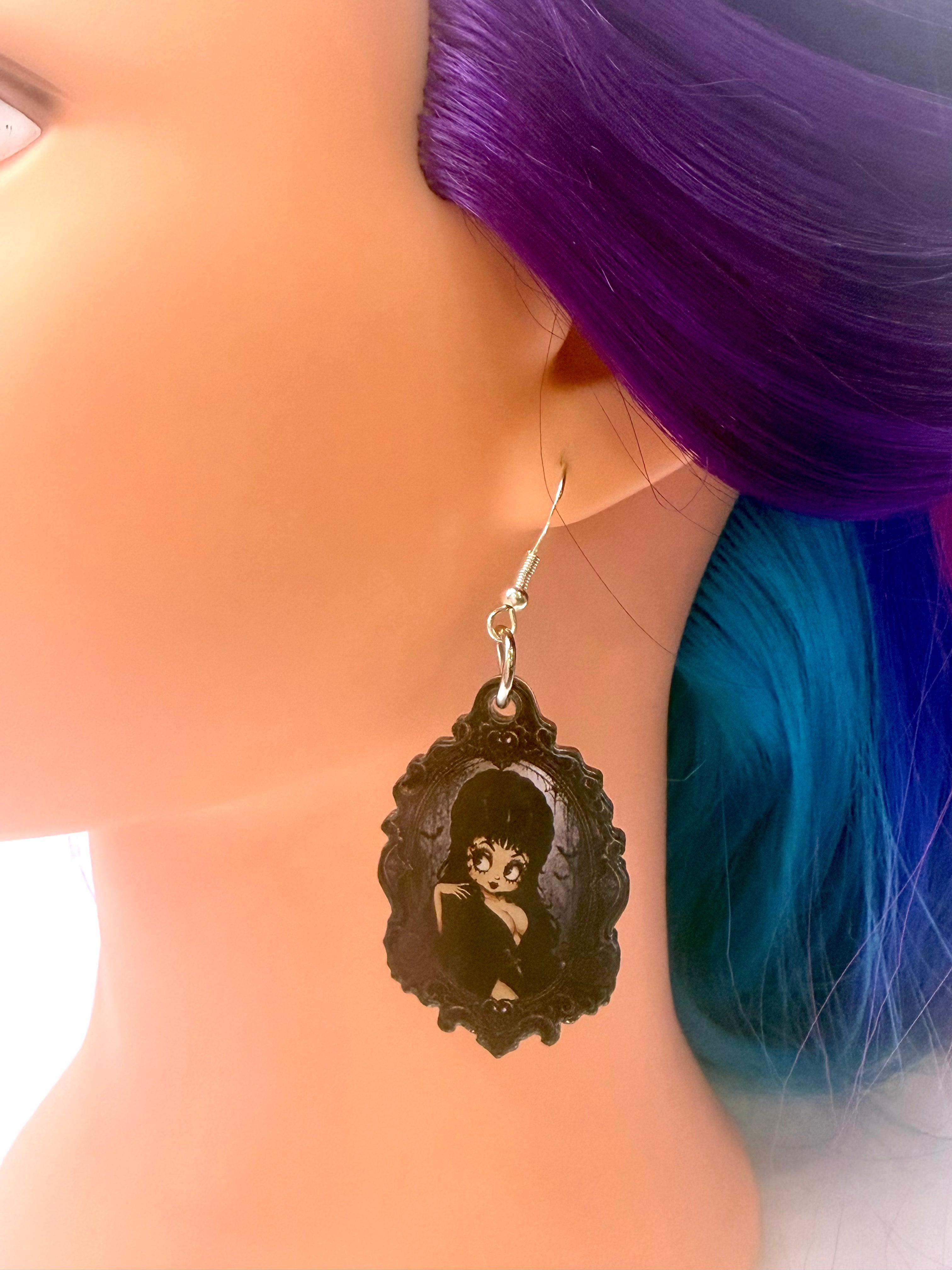 Gothic Mistress Acrylic Drop Earrings