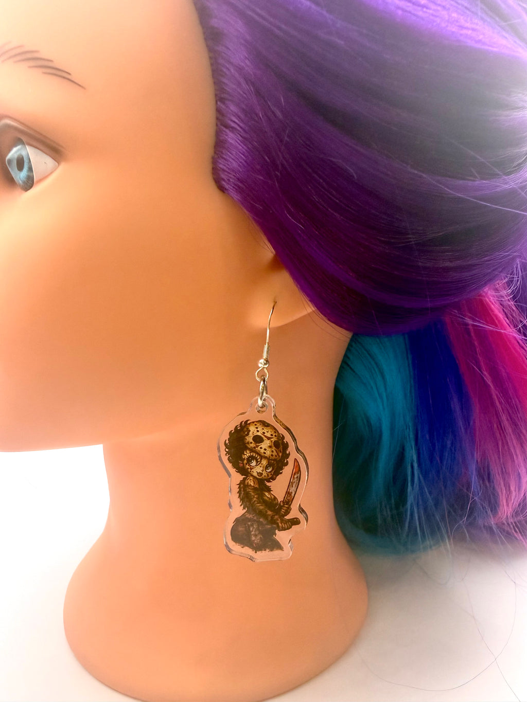 Pin-Up Summer Camp Slasher Inspired Acrylic Earrings