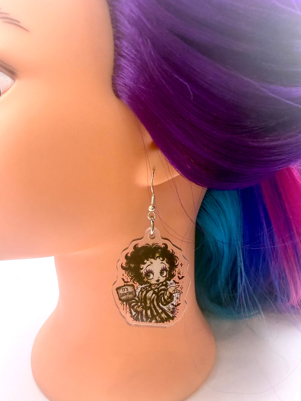 Ghost with the Most Inspired Acrylic Earrings