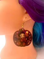 Pumpkin Halloween Trickster Slasher Inspired Acrylic Earrings