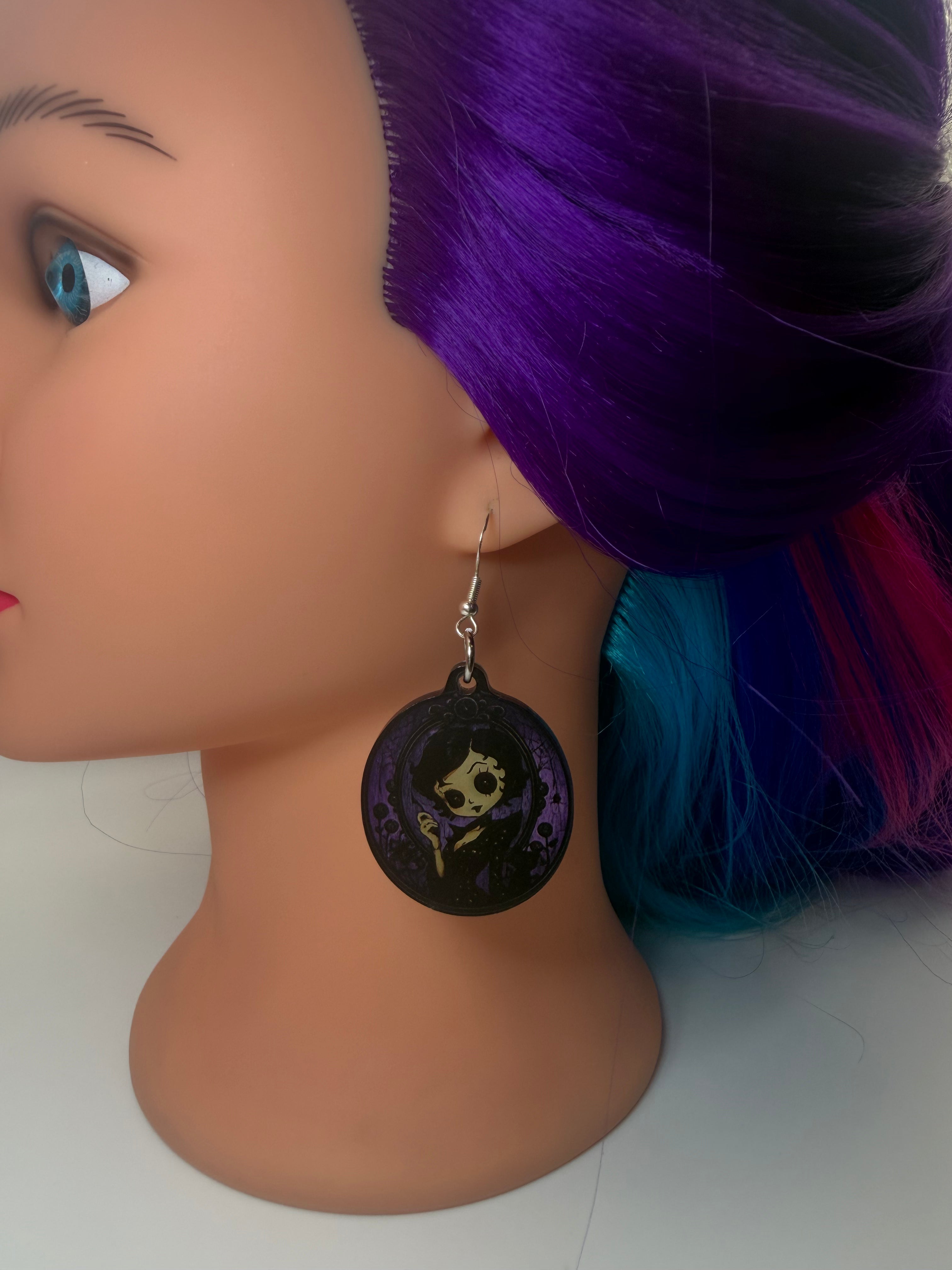 Alternate Universe Evil Mom Acrylic Earrings