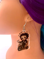 Tricycle Puppet Killer Acrylic Earrings