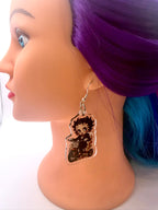 Tricycle Puppet Killer Acrylic Earrings