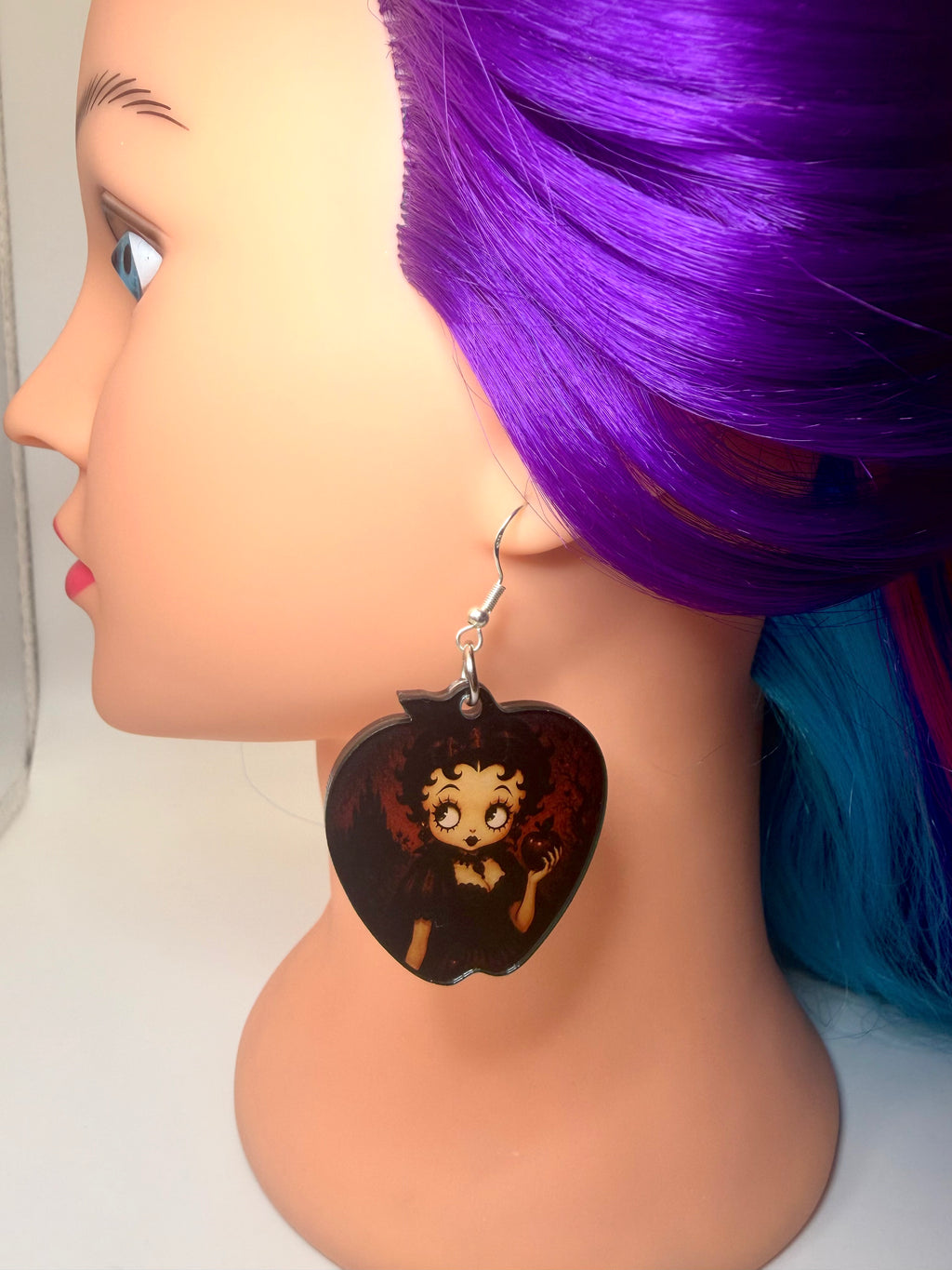 Fairytale Princess Cursed Apple Acrylic Earrings