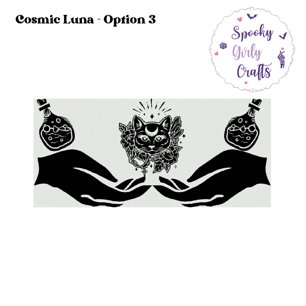 Envolturas Luna Cósmica (5 opciones)