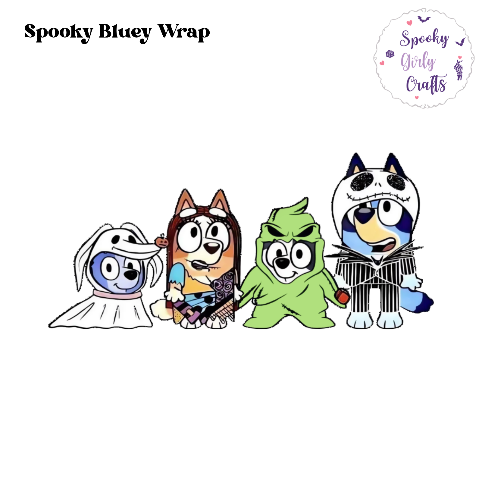 Spooky Bluey Wrap