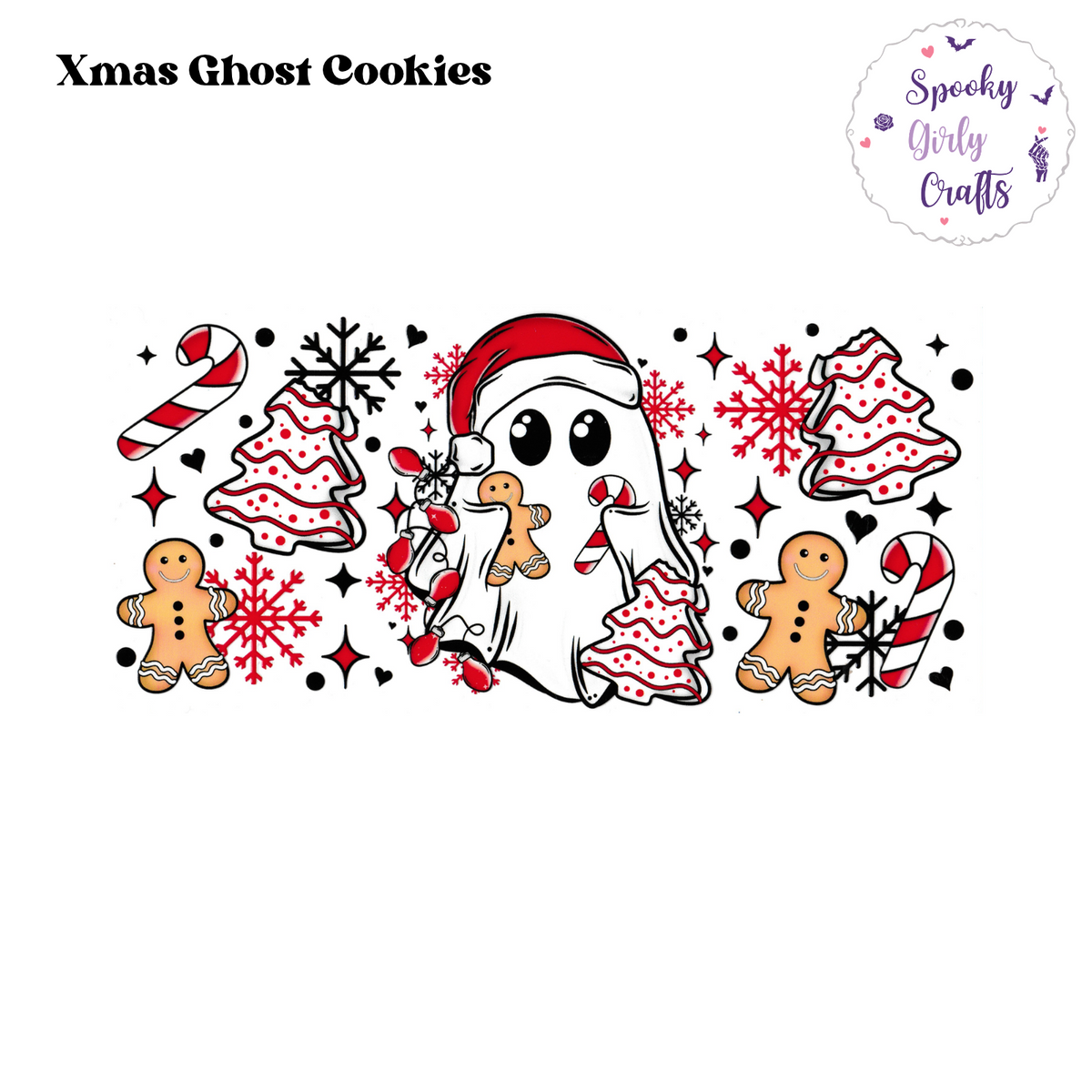 Xmas Ghost Cookies Wrap
