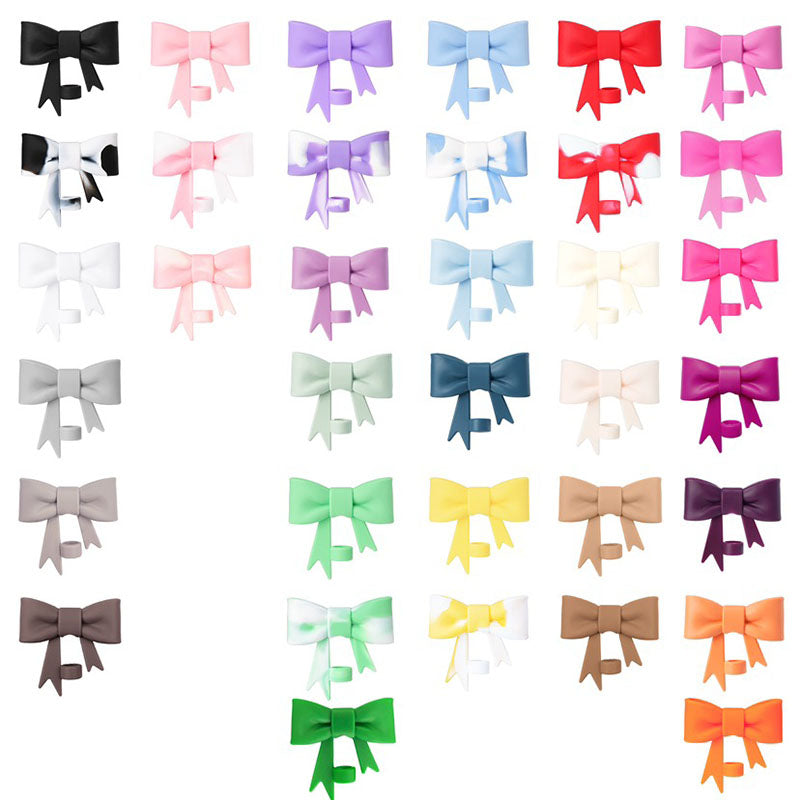 Adorno de lazo para pajita - Un solo color y estampados tie-dye (solo como añadido)