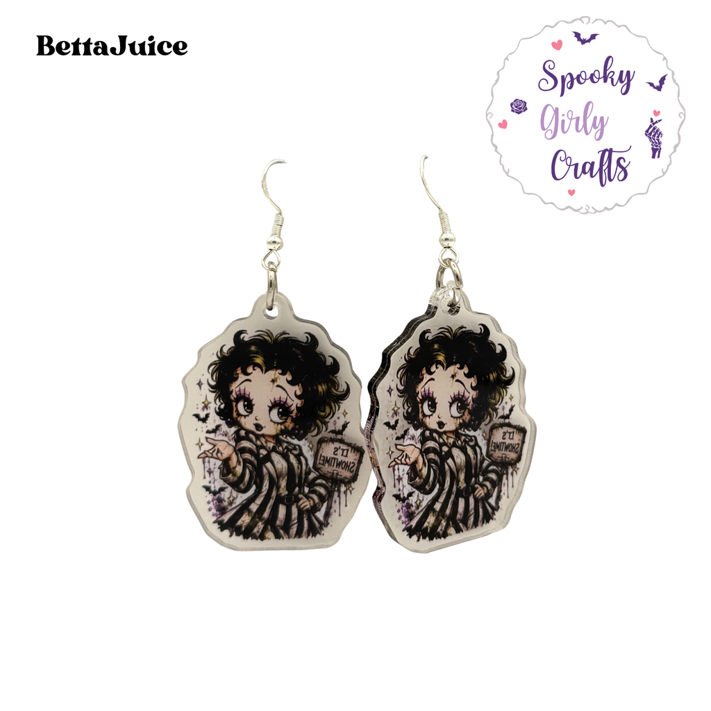 Vamps & Villains Pin-Up Inspired Acrylic Earrings (Multiple Styles)